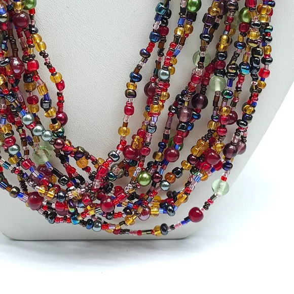 Joan Rivers Multi-Strand Beaded Necklace With Gold Tone Clasp - Picture 3 of 7